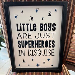 Kids Superhero Wall Art Decor